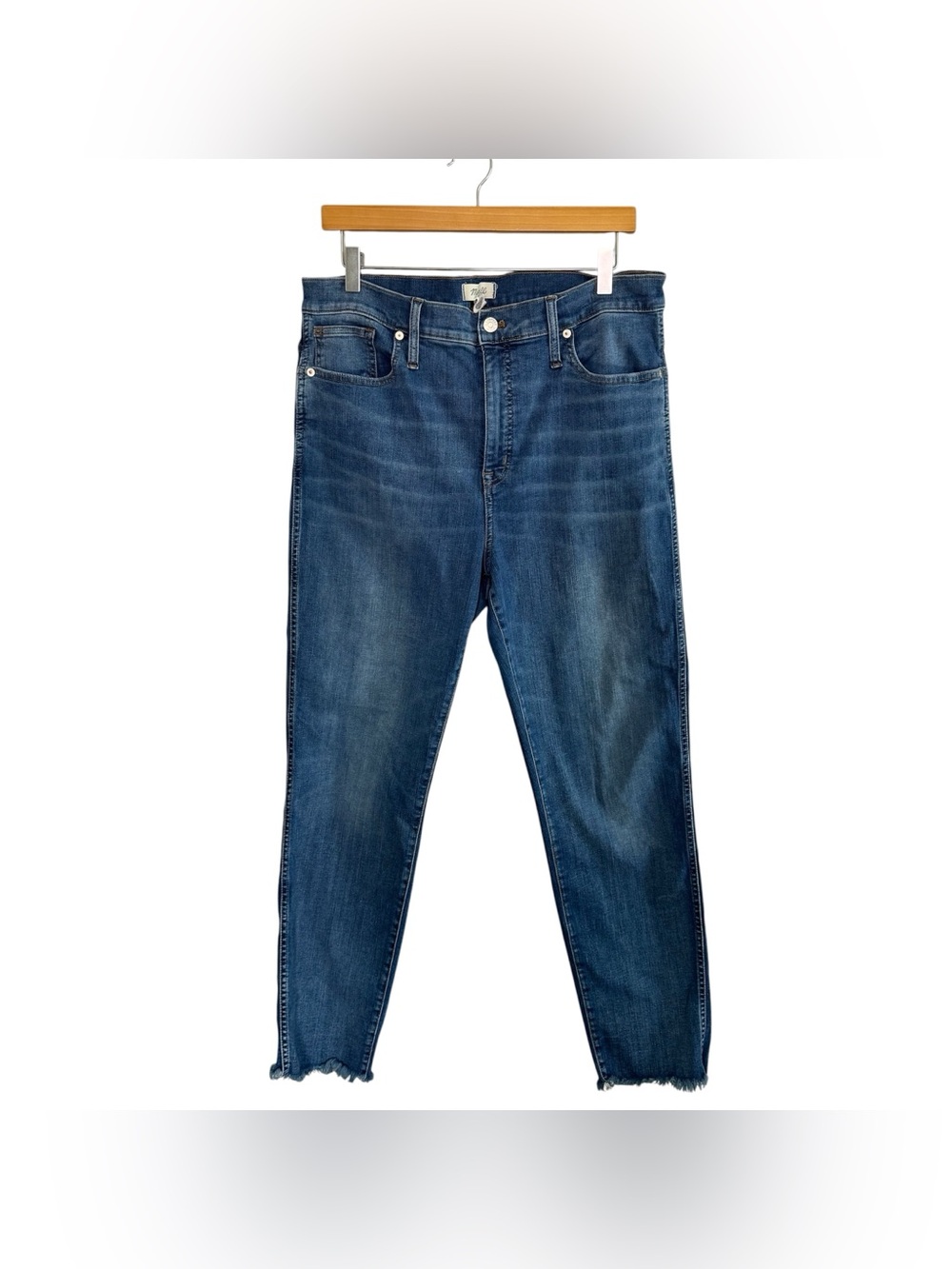 Madewell Stovepipe Raw Hem Jeans Size 32T TALL